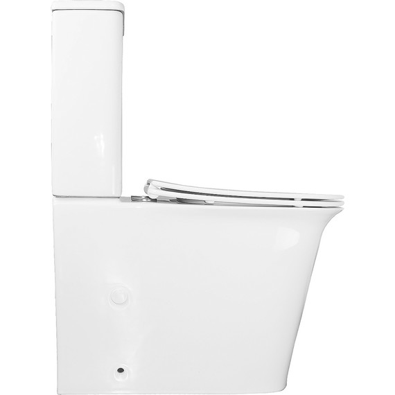 Унитаз-компакт безободковый Azario Velise AZ-1222A с крышкой микролифт фото 11