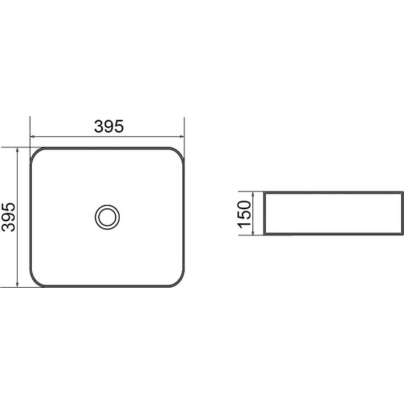 Раковина-чаша Azario 39.5 см AZ-2075-B-MB, черный - 3 Раковина-чаша Azario 39.5 см AZ-2075-B-MB, черный фото 3