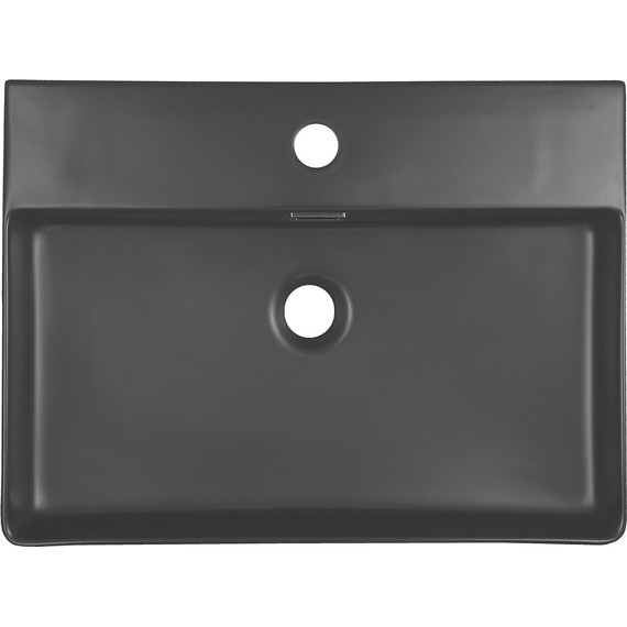Раковина подвесная Azario 60 см AZ-2173-MB, черный матовый фото 2