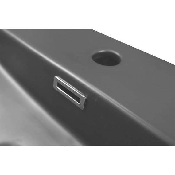 Раковина подвесная Azario 50 см AZ-2173-S-MB, черный матовый фото 3