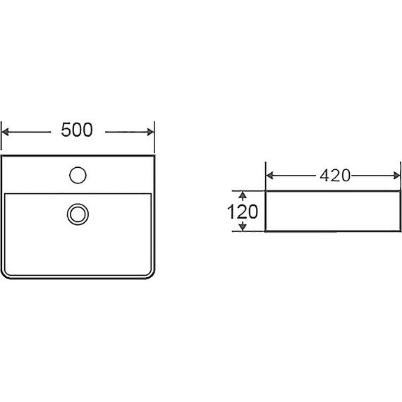 Раковина подвесная Azario 50 см AZ-2173-S-MW фото 7