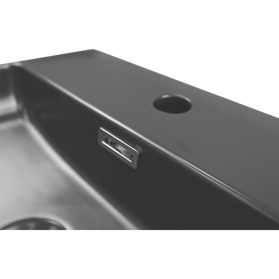Раковина подвесная Azario 42 см AZ-2177-MB, черный матовый - 3 Раковина подвесная Azario 42 см AZ-2177-MB, черный матовый фото 3