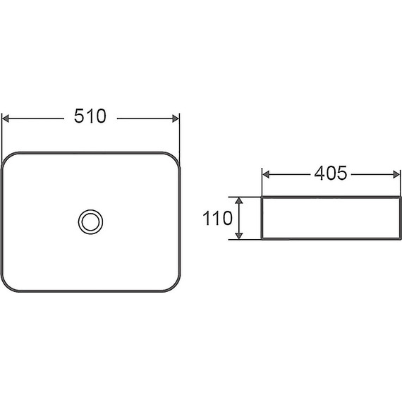 Раковина-чаша Azario 51 см AZ-2178-MW фото 5