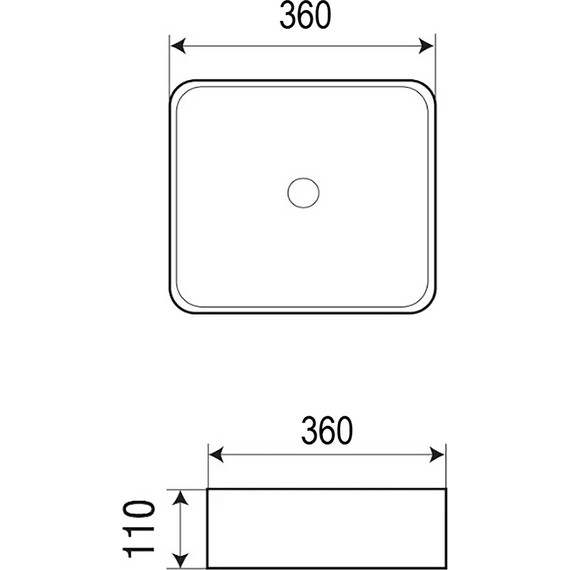 Раковина-чаша Azario 36 см AZ-2179-S-MB, черный матовый - 4 Раковина-чаша Azario 36 см AZ-2179-S-MB, черный матовый фото 4