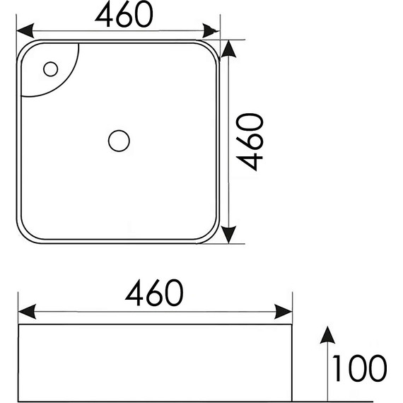 Раковина-чаша Azario 46 см AZ-2181 фото 5