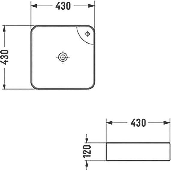 Раковина-чаша Azario 43 см AZ-2194 - 4 Раковина-чаша Azario 43 см AZ-2194 фото 4