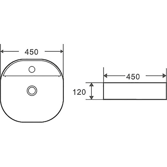 Раковина-чаша Azario 45 см AZ-2204 фото 5