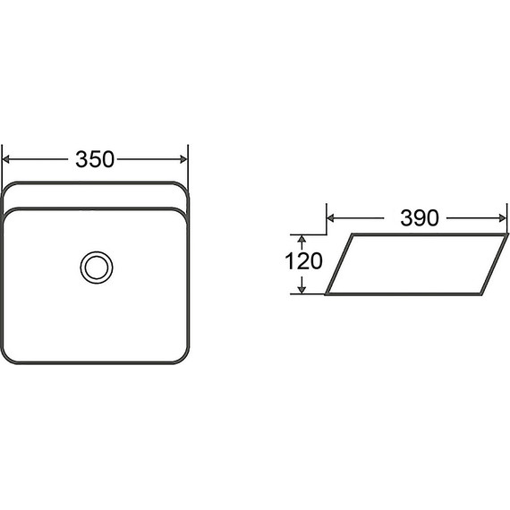 Раковина-чаша Azario 39 см AZ-2241 фото 4
