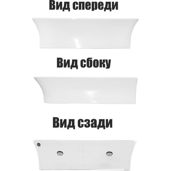 Раковина подвесная Azario 41 см AZ-2257 - 4 Раковина подвесная Azario 41 см AZ-2257 фото 4
