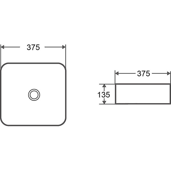 Раковина-чаша Azario 37 см AZ-2283 фото 4