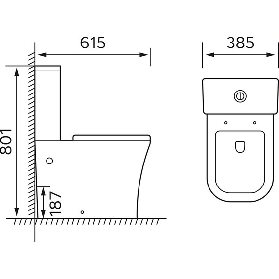 Унитаз-компакт безободковый Azario Blaise AZ-55-1 с крышкой микролифт фото 17