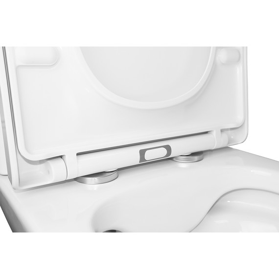 Унитаз-компакт безободковый Azario Blaise AZ-55-1 с крышкой микролифт фото 8