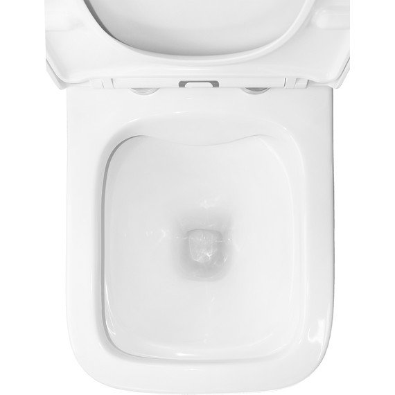 Унитаз-компакт безободковый Azario Blaise AZ-55-1 с крышкой микролифт фото 9