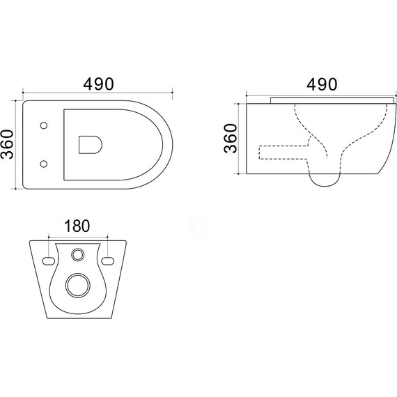 Инсталляция с подвесным унитазом Azario Grado AZ-8010-1000+AZ-2196D фото 7