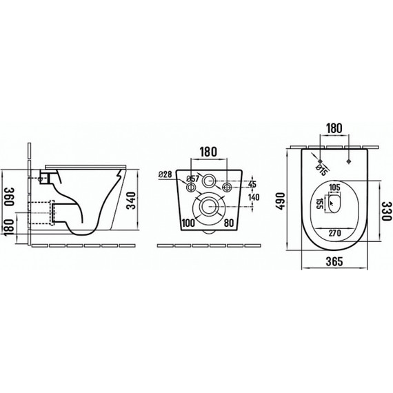 Инсталляция с подвесным унитазом Azario Atrio AZ-8010-1000+AZ-2330 фото 9