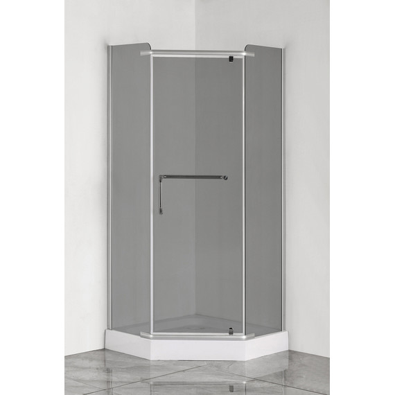 Душевое ограждение Loranto CS-816S B 90 (GRAY) 90x90 см, сатин/прозрачное - 2 Душевое ограждение Loranto CS-816S B 90 (GRAY) 90x90 см, сатин/прозрачное фото 2