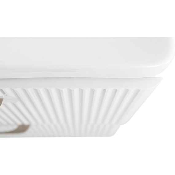 Тумба подвесная с раковиной BelBagno DUE-500-2C-SO-BL-P 50 см (2 ручки сатин) Bianco Lucido, Цвет фасада: Bianco Lucido фото 8