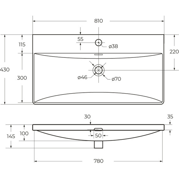 Тумба подвесная с раковиной BelBagno DUE-800-2C-SO-BM-P 80 см (2 ручки сатин) белый металлик, Цвет фасада: Белый металлик - 14 Тумба подвесная с раковиной BelBagno DUE-800-2C-SO-BM-P 80 см (2 ручки сатин) белый металлик, Цвет фасада: Белый металлик фото 14