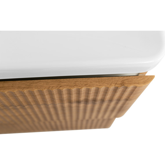 Тумба подвесная с раковиной BelBagno DUE-800-2C-SO-RN-P 80 см (2 ручки сатин) Rovere Nature, Цвет фасада: Rovere Nature - 9 Тумба подвесная с раковиной BelBagno DUE-800-2C-SO-RN-P 80 см (2 ручки сатин) Rovere Nature, Цвет фасада: Rovere Nature фото 9