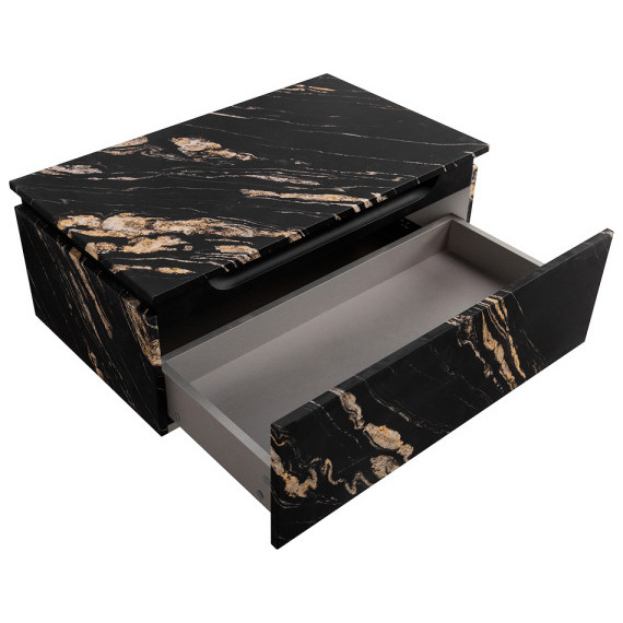 Тумба дополнительная Cezares SLIDER-800-1C-PI-NF-P 80 см, чёрный фьюжн фото 2