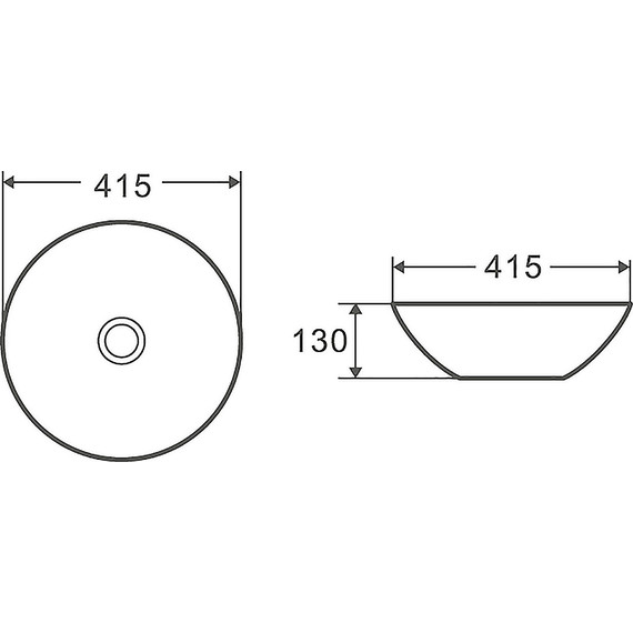 Раковина-чаша Azario 41 см AZ-3004 - 4 Раковина-чаша Azario 41 см AZ-3004 фото 4
