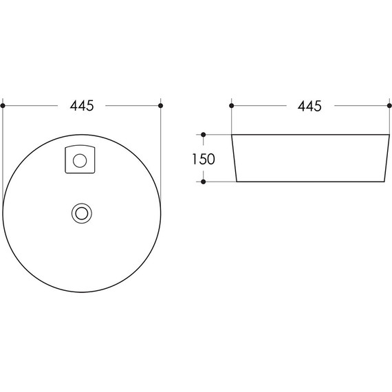 Раковина-чаша Azario 44 см AZ-3218 фото 4