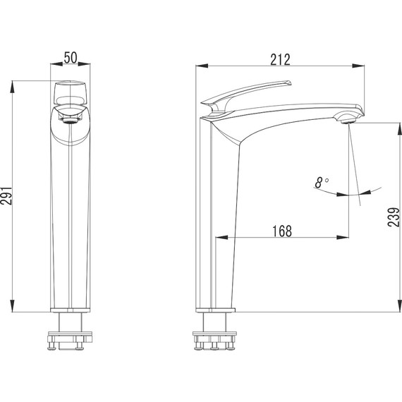 Смеситель для раковины высокий Azario Reuleaux AZ-VMF168U96C - 2 Смеситель для раковины высокий Azario Reuleaux AZ-VMF168U96C фото 2