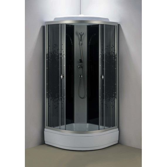 Душевая кабина Loranto 100х100 см CS-986ТМ/G, хром/мозаика - 3 Душевая кабина Loranto 100х100 см CS-986ТМ/G, хром/мозаика фото 3