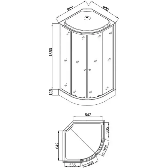 Душевая кабина Loranto 80х80 см CS-800-13ТМ/М, хром/мозаика - 4 Душевая кабина Loranto 80х80 см CS-800-13ТМ/М, хром/мозаика фото 4