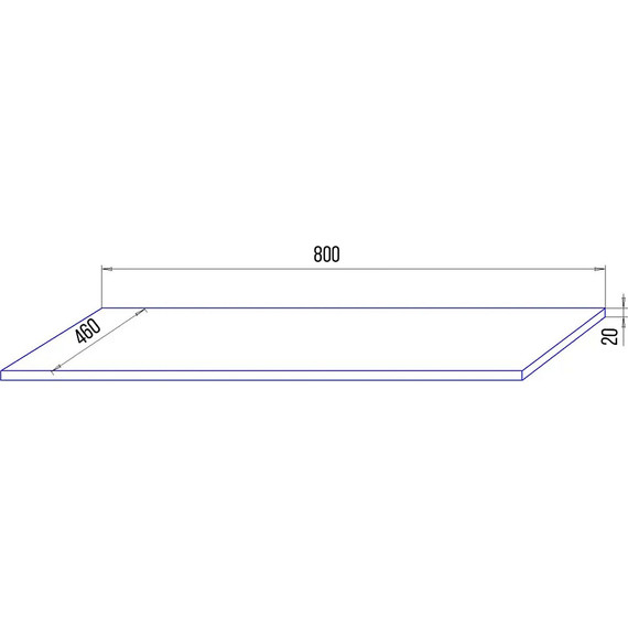 Столешница Azario Lotos 80 см CS00091640 фото 2