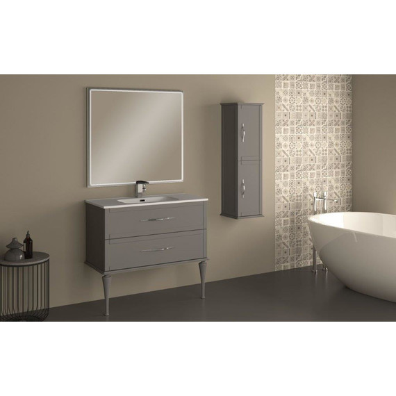 Тумба универсальная с раковиной Cezares 55243 100 см, Grigio Nuvola - 2 Тумба универсальная с раковиной Cezares 55243 100 см, Grigio Nuvola фото 2