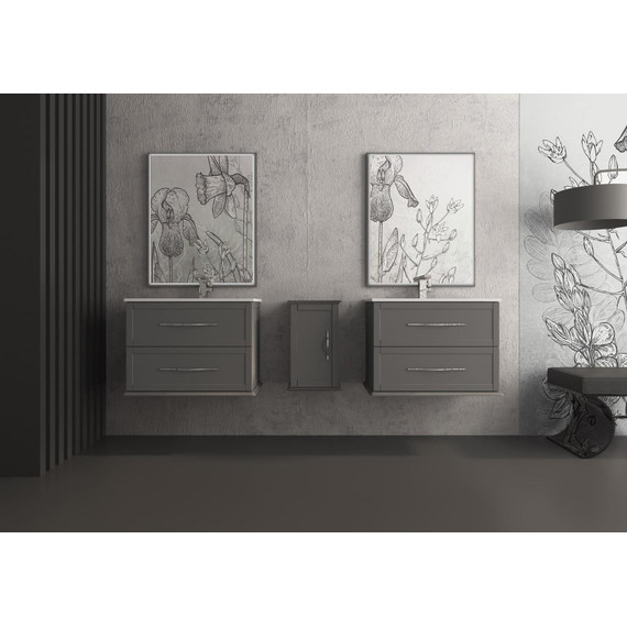 Тумба универсальная с раковиной Cezares 55242 75 см, Grigio Nuvola фото 
