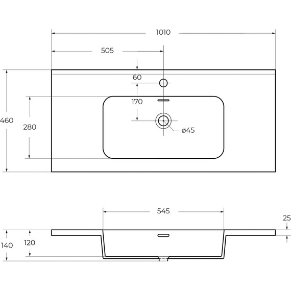 Тумба универсальная с раковиной Cezares 55243 100 см, Grigio Nuvola - 7 Тумба универсальная с раковиной Cezares 55243 100 см, Grigio Nuvola фото 7