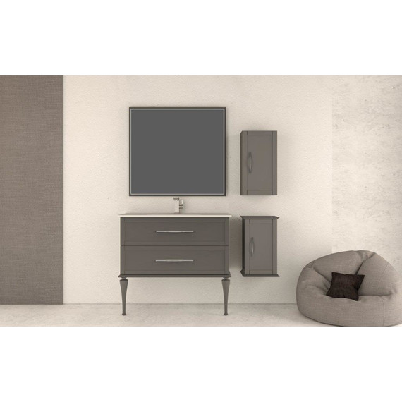 Тумба универсальная с раковиной Cezares 55243 100 см, Grigio Nuvola - 4 Тумба универсальная с раковиной Cezares 55243 100 см, Grigio Nuvola фото 4