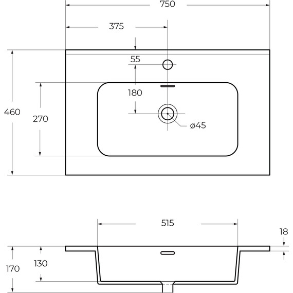 Тумба универсальная с раковиной Cezares 55330 75 см, Verde opaco - 4 Тумба универсальная с раковиной Cezares 55330 75 см, Verde opaco фото 4