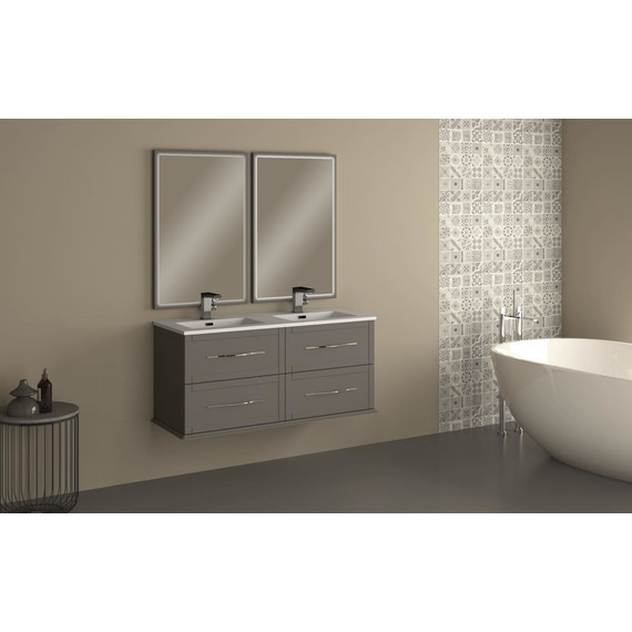 Тумба универсальная с раковиной Cezares 55244 120 см, Grigio Nuvola фото 