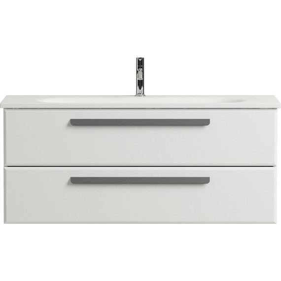 Тумба подвесная с раковиной Cezares ECO-1200-2C-SO-BO 120 см, Bianco Opaco - 2 Тумба подвесная с раковиной Cezares ECO-1200-2C-SO-BO 120 см, Bianco Opaco фото 2