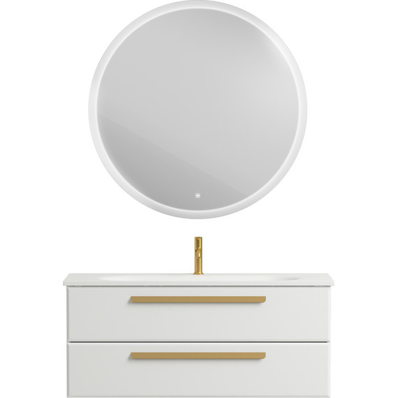 Тумба подвесная с раковиной Cezares ECO-1200-2C-SO-BO 120 см, Bianco Opaco - 6 Тумба подвесная с раковиной Cezares ECO-1200-2C-SO-BO 120 см, Bianco Opaco фото 6