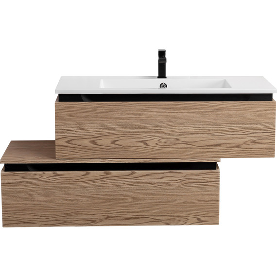 Тумба подвесная с раковиной Cezares SLIDER-1000-1C-SO-RT-P 100 см, дуб тангент фото 2