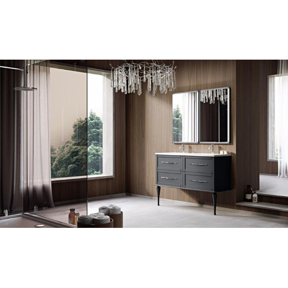 Тумба универсальная с раковиной Cezares 55244 120 см, Grigio Nuvola - 2 Тумба универсальная с раковиной Cezares 55244 120 см, Grigio Nuvola фото 2