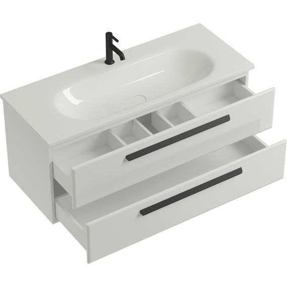 Тумба подвесная с раковиной Cezares ECO-1200-2C-SO-BO 120 см, Bianco Opaco - 8 Тумба подвесная с раковиной Cezares ECO-1200-2C-SO-BO 120 см, Bianco Opaco фото 8