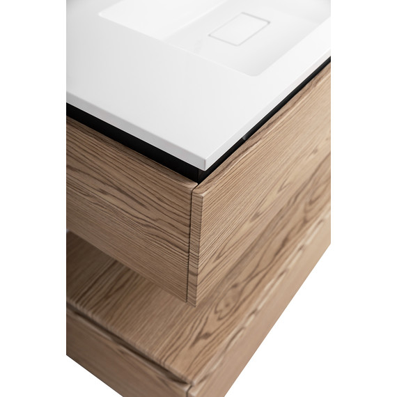 Тумба подвесная с раковиной Cezares SLIDER-1000-1C-SO-RT-P 100 см, дуб тангент фото 8