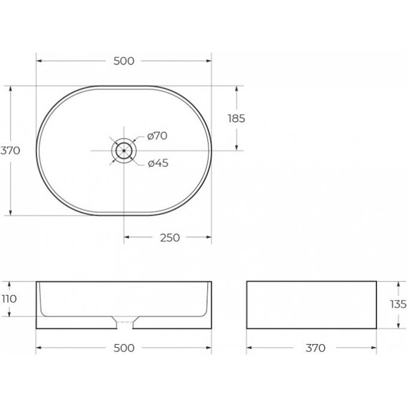 Раковина-чаша BelBagno 50 см BB1483 фото 7