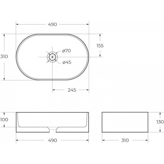 Раковина-чаша BelBagno 49 см BB1497 фото 8