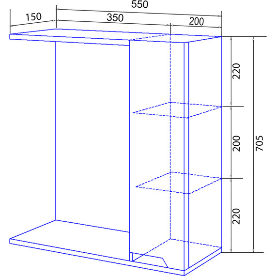 Зеркало-шкаф Loranto Палермо 55 см CS00092513 фото 8