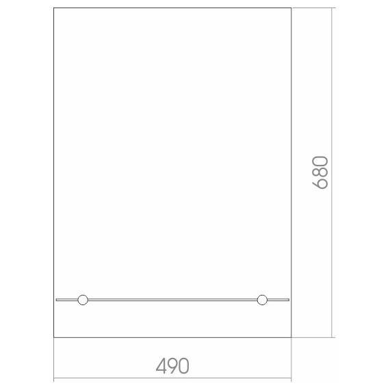 Зеркало Loranto Модерн Люкс 49 см 00000000339, с полкой фото 5