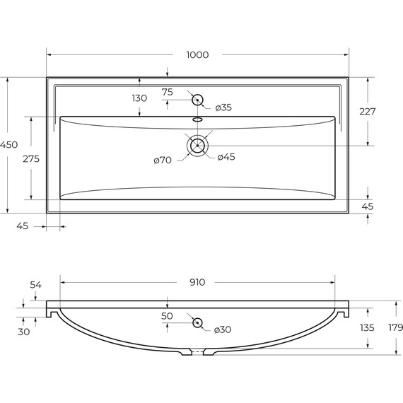 Тумба подвесная с раковиной Cezares GIUBILEO-N-100-1C-SO-TIT-P 100 см, титан фото 15