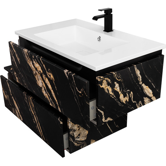 Тумба подвесная с раковиной Cezares SLIDER-800-1C-SO-NF-P 80 см, чёрный фьюжн - 8 Тумба подвесная с раковиной Cezares SLIDER-800-1C-SO-NF-P 80 см, чёрный фьюжн фото 8