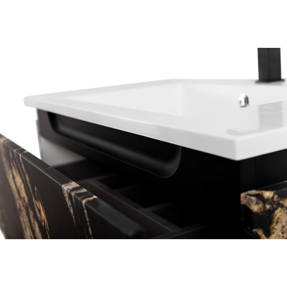 Тумба подвесная с раковиной Cezares SLIDER-800-1C-SO-NF-P 80 см, чёрный фьюжн - 11 Тумба подвесная с раковиной Cezares SLIDER-800-1C-SO-NF-P 80 см, чёрный фьюжн фото 11