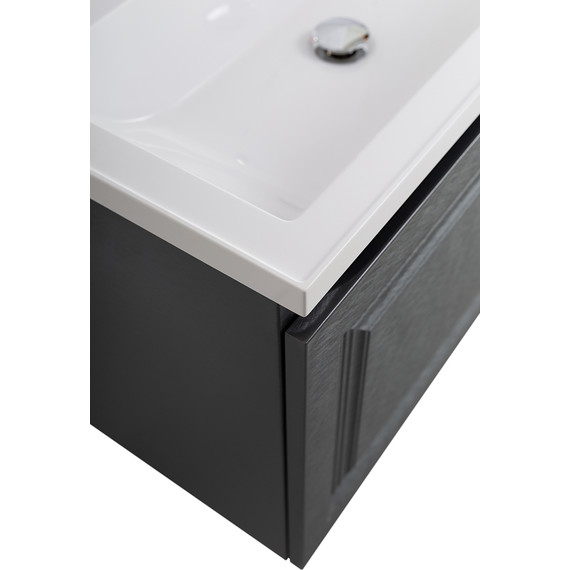 Тумба подвесная с раковиной Cezares GIUBILEO-N-80-1C-SO-TIT-P 80 см, титан фото 7